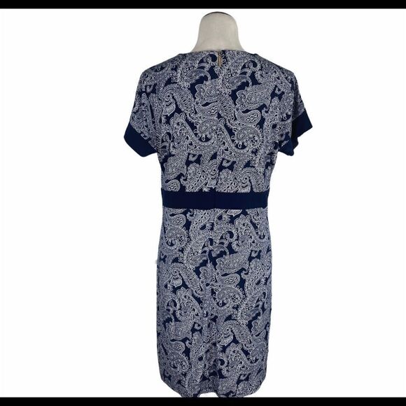 Michael Michael Kors Blue Paisley Casual Dress - Picture 5 of 7